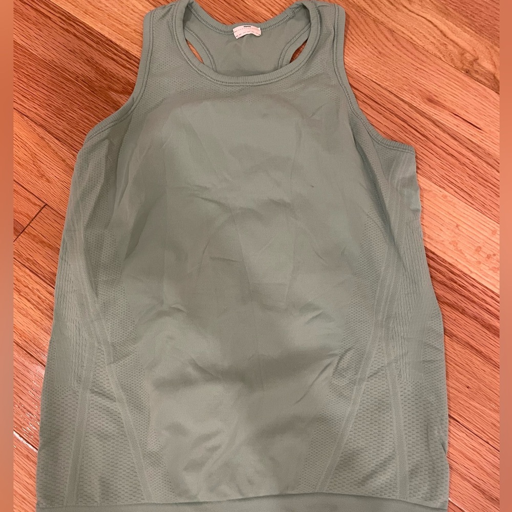 Girls green athleta tank top size medium